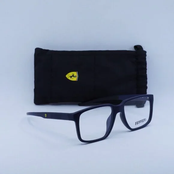 🕶️ New Ferrari Scuderia FZ8013D 509 Eyeglasses - Matte Blue Frame